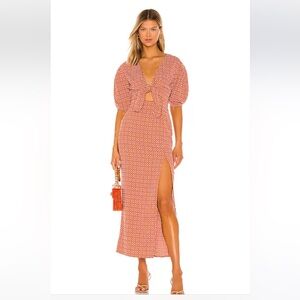 x REVOLVE Vincenza Maxi Dress in Geo Tile Print